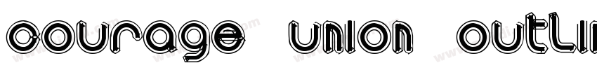 Courage Union Outlin字体转换